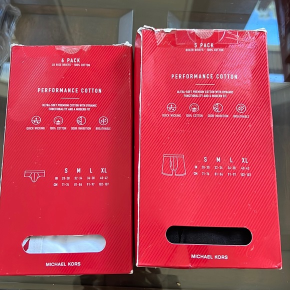 Bundle (2) Of Michael Kors Low Rise Brief And Boxer Briefs. - Picture 6 of 15